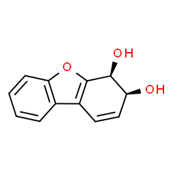 3,4-Dibenzofurandiol, 3,4-dihydro-, (3S-cis)- (9CI) Structure