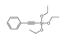 triethoxy(2-phenylethynyl)silane结构式