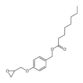 [4-(oxiran-2-ylmethoxy)phenyl]methyl octanoate结构式