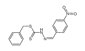 S-methyl-β-N-(4-nitrobenzal)methylenedithiocarbamate结构式
