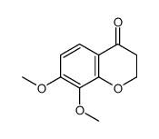 7,8-dimethoxy-2,3-dihydrochromen-4-one结构式
