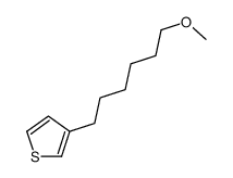 3-(6-methoxyhexyl)thiophene Structure