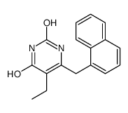 5-ethyl-6-(naphthalen-1-ylmethyl)-1H-pyrimidine-2,4-dione结构式