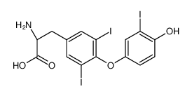 O-(4-Hydroxy-3-(131I)iodophenyl)-3,5-di(131I)iodo-L-tyrosine structure