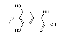 Benzeneacetic acid, alpha-amino-3,5-dihydroxy-4-methoxy-, (R)- (9CI) Structure