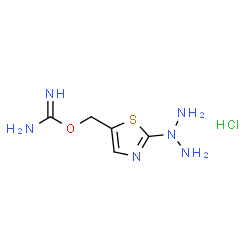 (2-(三氮烷-2-基)噻唑-5-基)甲基氨基甲亚胺酸酯盐酸结构式