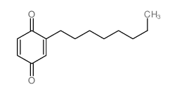 2-octylcyclohexa-2,5-diene-1,4-dione结构式