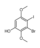 3-Bromo-4-iodo-2,5-dimethoxyphenol Structure