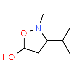5-Isoxazolidinol, 2-methyl-3-(1-methylethyl)- (9CI)结构式