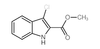 3-CHLORO-1H-INDOLE-2-CARBOXYLIC ACID METHYL ESTER structure