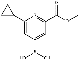 [2-(methoxycarbonyl)-6-(cyclopropyl)pyridin-4-yl]boronic acid picture