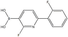 2-Fluoro-6-(2-fluorophenyl)pyridine-3-boronic acid结构式