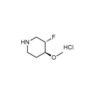 (3S,4S)-3-fluoro-4-methoxypiperidine hydrochloride Structure