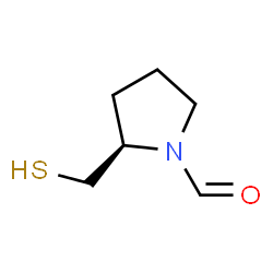 1-Pyrrolidinecarboxaldehyde, 2-(mercaptomethyl)-, (2R)- (9CI)结构式
