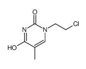 1-(2-chloroethyl)-5-methylpyrimidine-2,4-dione结构式