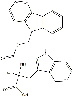 (S)-Fmoc-α-Me-Trp-OH结构式