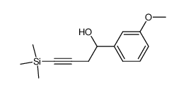 1-(3-methoxyphenyl)-4-trimethylsilanylbut-3-yn-1-ol结构式