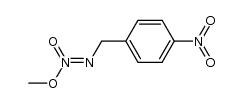 N-methoxy-N'-(4-nitro-benzyl)-diazene-N-oxide结构式