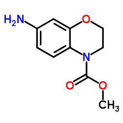 4H-1,4-Benzoxazine-4-carboxylicacid,7-amino-2,3-dihydro-,methylester结构式