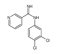 N'-(3,4-dichlorophenyl)pyridine-3-carboximidamide Structure