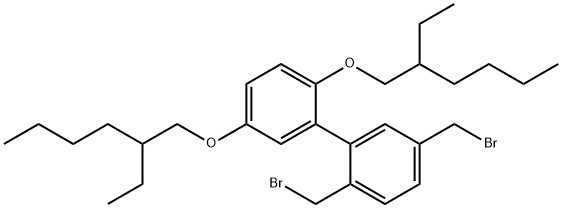 2,5-bis(bromomethyl)-2',5'-bis(2- structure