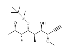 (2R,3R,4S,5R,6R,7S)-4-((tert-butyldimethylsilyl)oxy)-7-methoxy-3,5-dimethylnon-8-yne-2,6-diol结构式