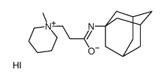 N-(1-adamantyl)-3-(1-methylpiperidin-1-ium-1-yl)propanamide,iodide Structure