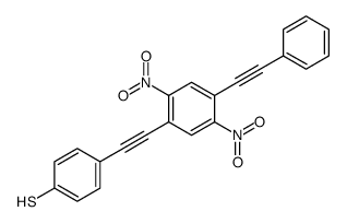 4-[2-[2,5-dinitro-4-(2-phenylethynyl)phenyl]ethynyl]benzenethiol结构式