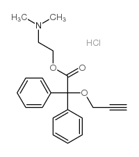 2-(2,2-diphenyl-2-prop-2-ynoxyacetyl)oxyethyl-dimethylazanium,chloride Structure