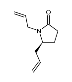 (S)-1,5-diallylpyrrolidin-2-one结构式