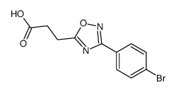 3-[3-(4-Bromophenyl)-1,2,4-oxadiazol-5-yl]propanoic acid Structure