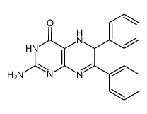 2-Amino-5,6-dihydro-6,7-diphenyl-4(1H)-pteridinone结构式