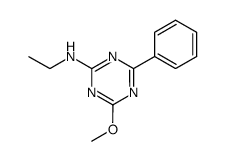 ethyl-(4-methoxy-6-phenyl-[1,3,5]triazin-2-yl)-amine结构式