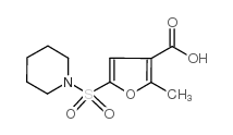 2-METHYL-5-(PIPERIDINOSULFONYL)-3-FUROIC ACID Structure