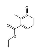 2-methyl-1-oxy-nicotinic acid ethyl ester Structure