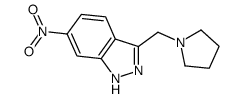 6-nitro-3-(pyrrolidin-1-ylmethyl)-2H-indazole Structure