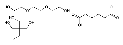 Hexanedioic acid, polymer 2,2'-[1,2-ethanediylbis(oxy)]bis[ethanol] and 2-ethyl-2-(hydroxymethyl)-1,3-propanediol结构式