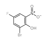 2-溴-4-氟-6-硝基苯酚结构式