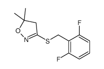 3-[(2,6-difluorophenyl)methylsulfanyl]-5,5-dimethyl-4H-1,2-oxazole Structure