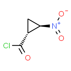 Cyclopropanecarbonyl chloride, 2-nitro-, (1R,2R)-rel- (9CI)结构式