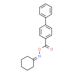 cyclohexanone O-(4-biphenylylcarbonyl)oxime structure