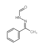 Hydrazinecarboxaldehyde, (1-phenylethylidene)- (9CI) Structure