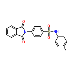 4-(1,3-Dioxo-1,3-dihydro-isoindol-2-yl)-N-(4-fluoro-phenyl)-benzenesulfonamide Structure