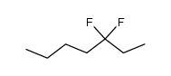 3,3-difluoroheptane Structure