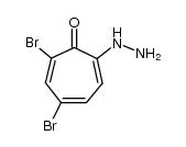 2,4-dibromo-7-hydrazino-cycloheptatrienone Structure