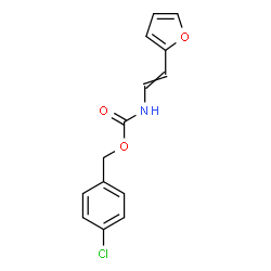 4-CHLOROBENZYL N-[2-(2-FURYL)VINYL]CARBAMATE结构式