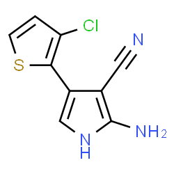 2-Amino-4-(3-chloro-2-thienyl)-1H-pyrrole-3-carbonitrile Structure