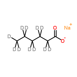 己酸钠-D11结构式