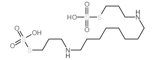 1,8-bis(3-sulfosulfanylpropylamino)octane Structure