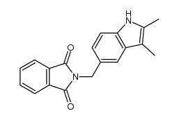 N-(2,3-dimethyl-indol-5-ylmethyl)-phthalimide结构式